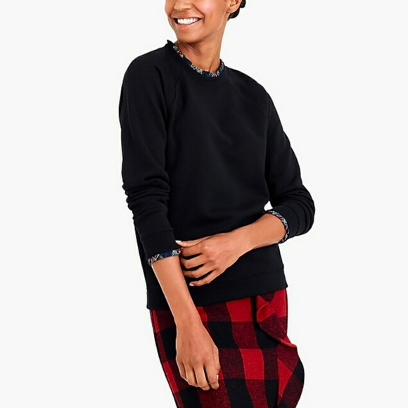 J. Crew | Tops | Jcrew Woven Ruffleneck 